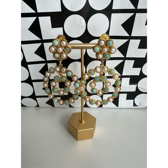 Sylvia Toledano
Flower Candies 22K Goldplated & Multi-Stone Clip-On Drop Earring - Picture 3 of 5